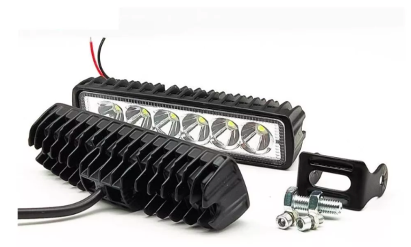 Foco Lateral 6 LED Ambar 12/24V